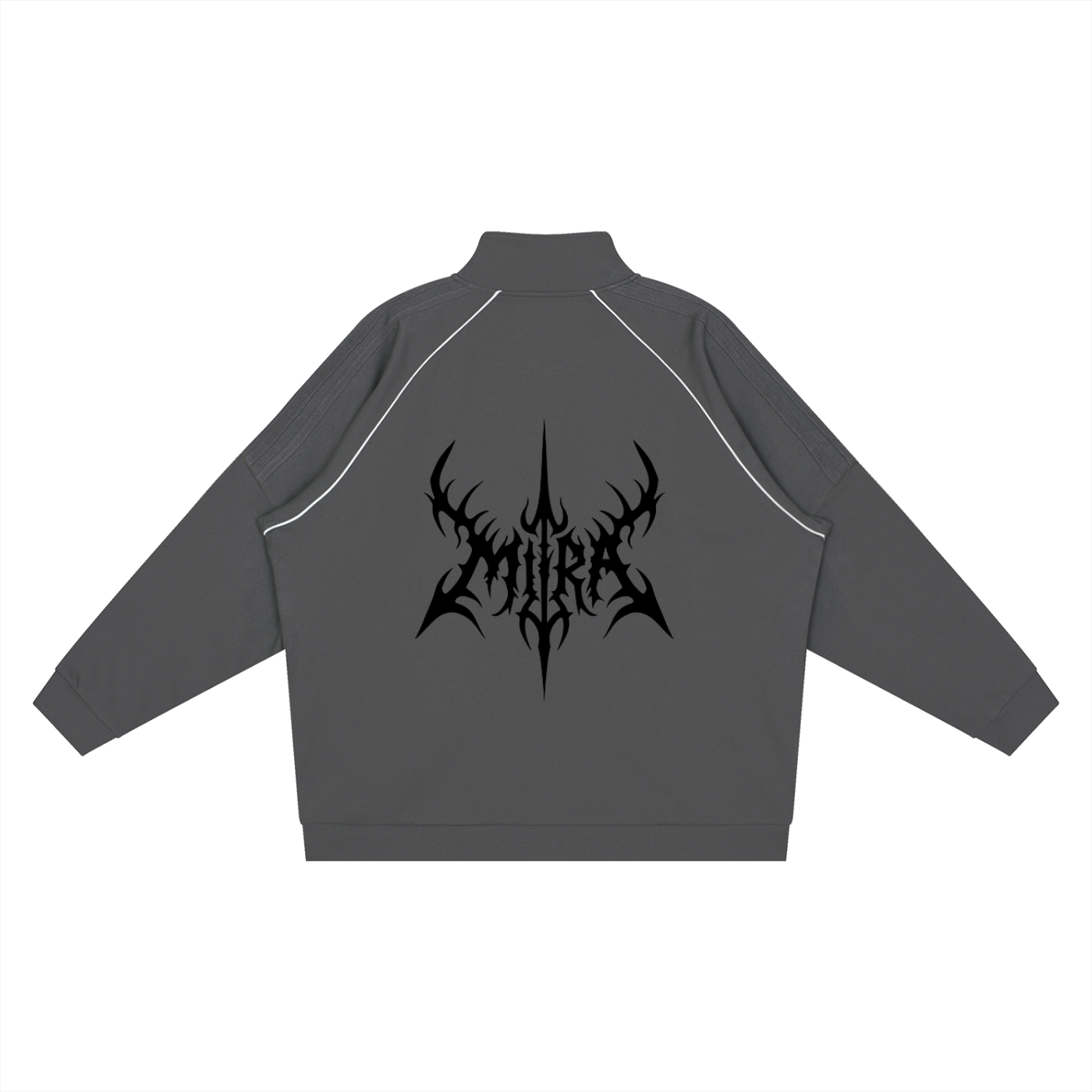 Reflection Striped Raglan Sleeve  Jacket