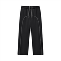 Mira Contrast-Stitched Fleece Sweatpants