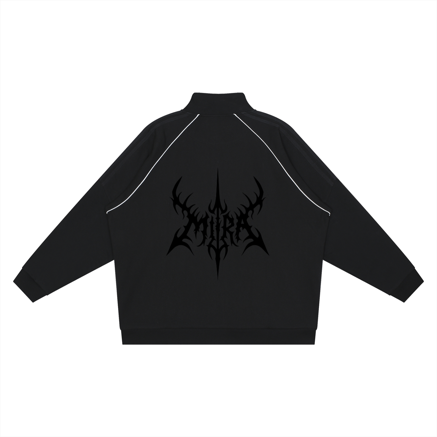 Reflection Striped Raglan Sleeve  Jacket