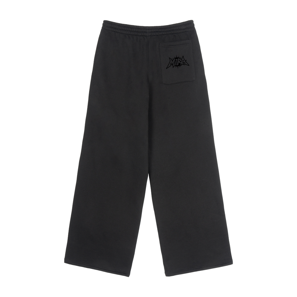 Mira Contrast Tape Straight-Leg Sweatpants
