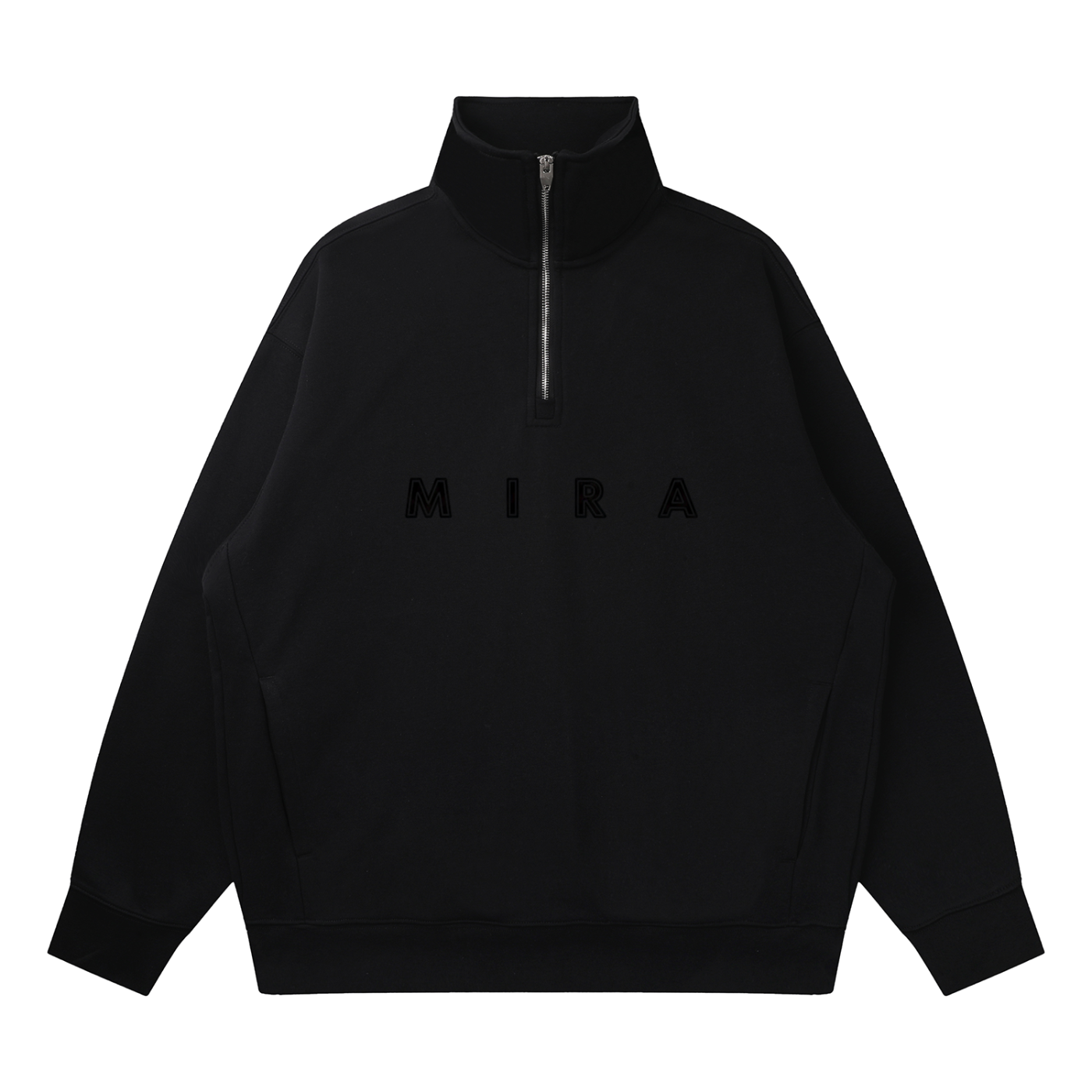 Quarter-Zip Drop Shoulder Sweatshirt