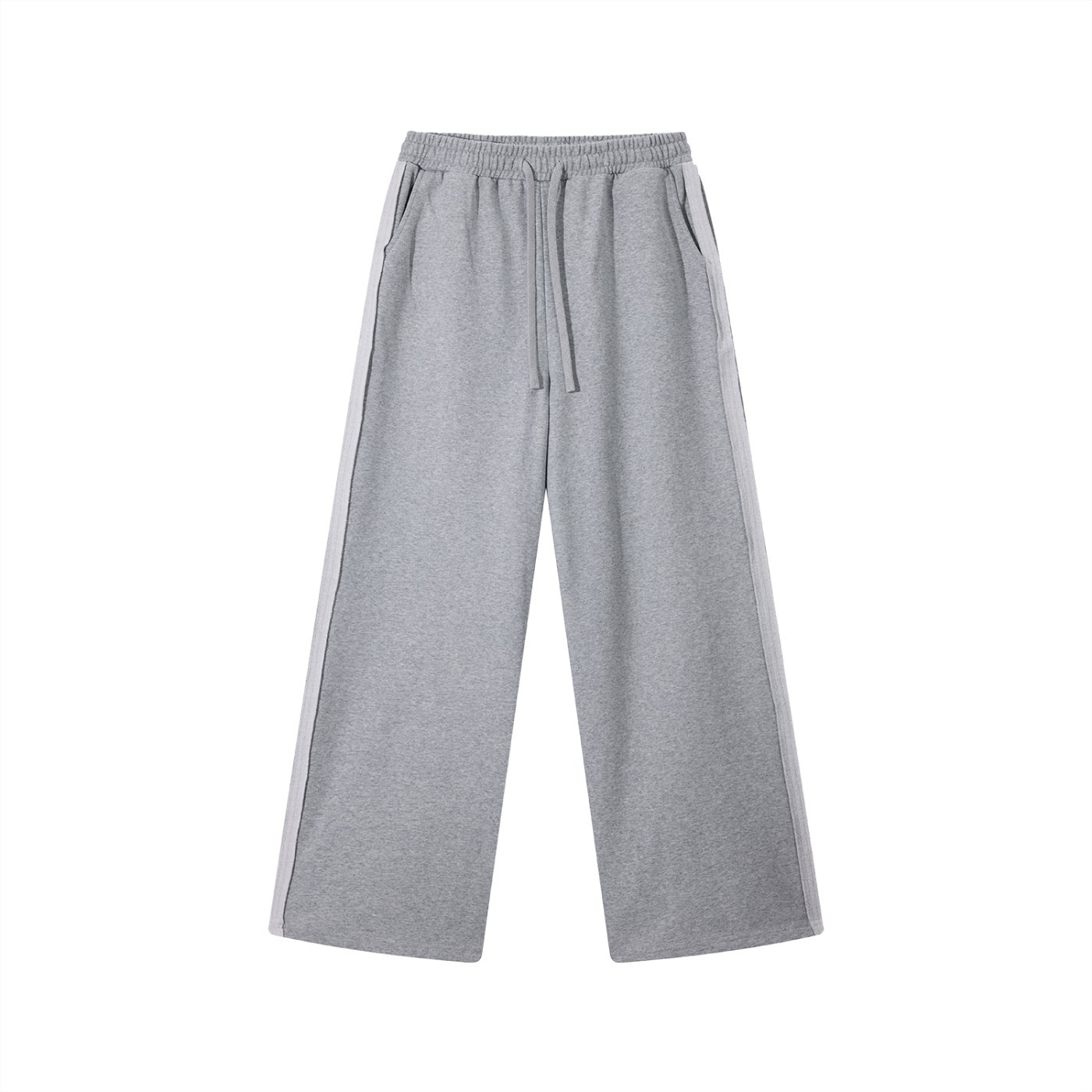 Mira Contrast Tape Straight-Leg Sweatpants