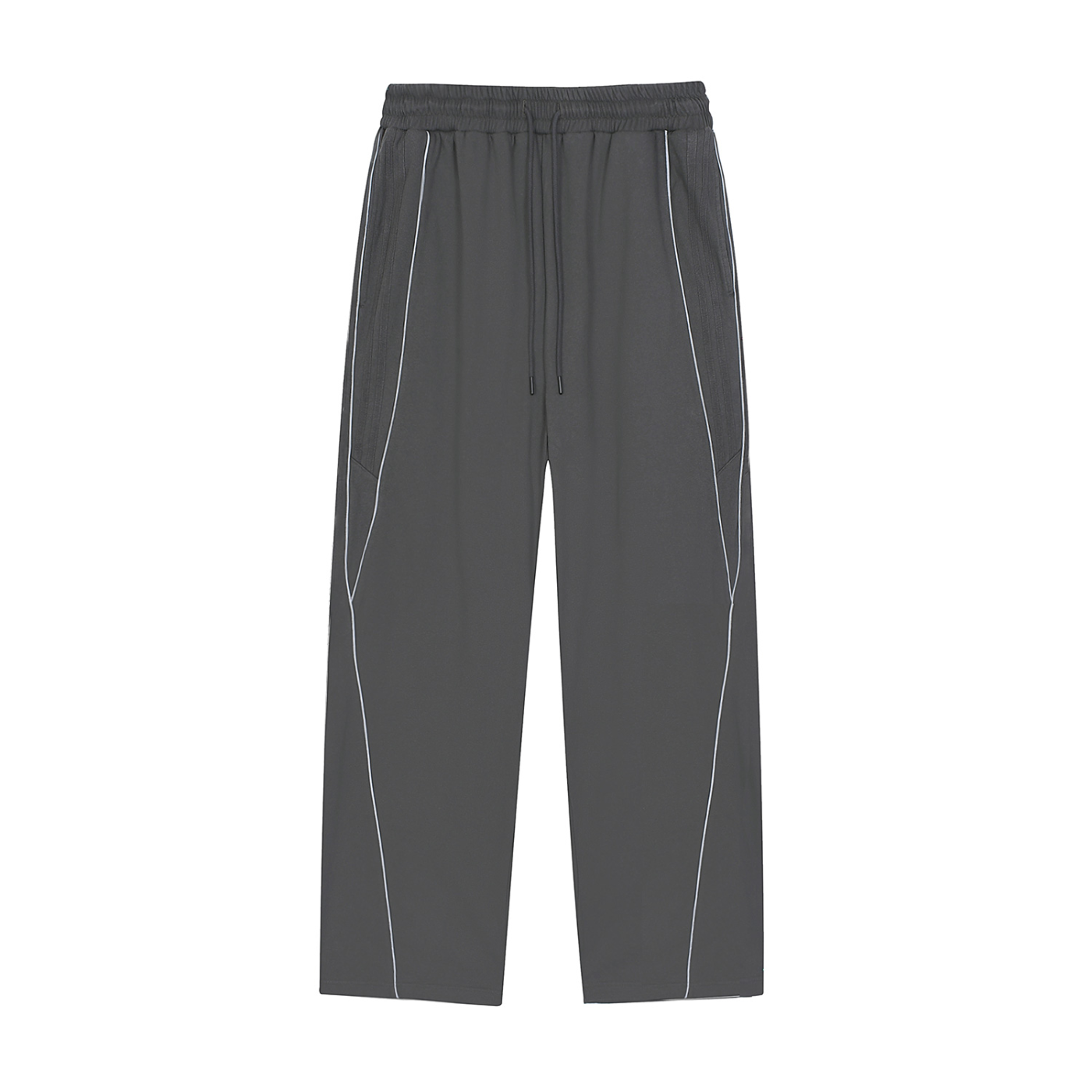 Mira Reflection Striped Straight-Leg Sweatpants