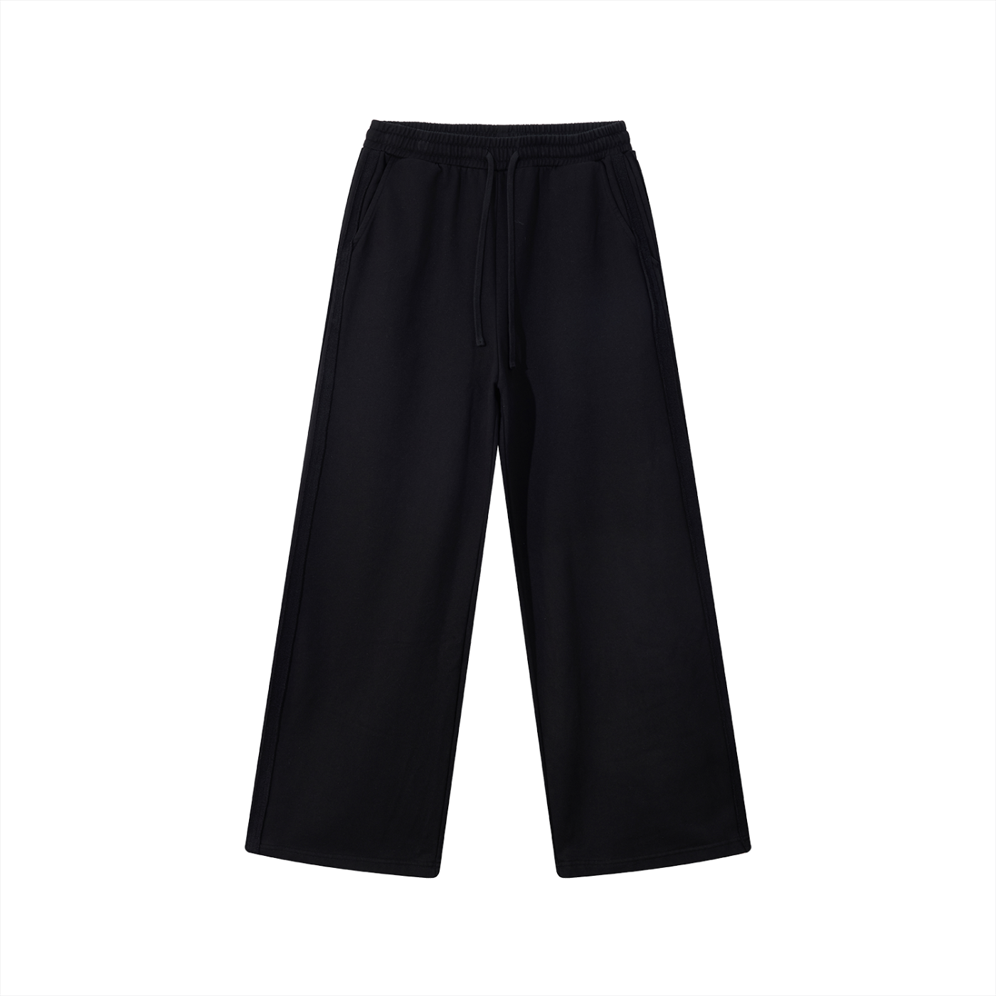 Mira Contrast Tape Straight-Leg Sweatpants