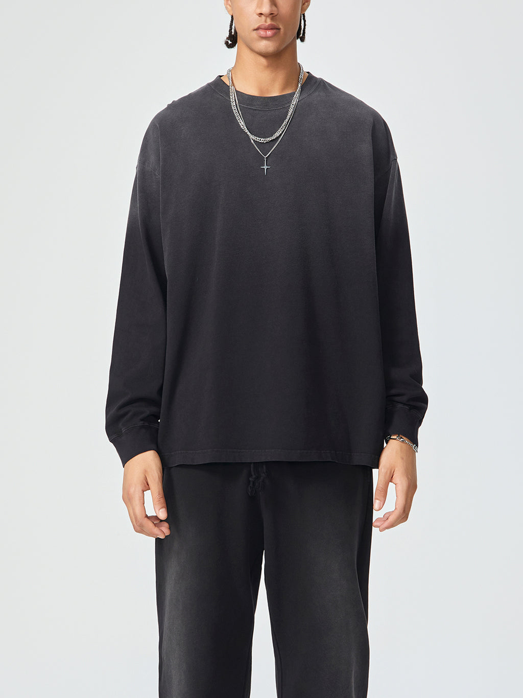 Mira Gradient Washed Long Sleeve T-Shirt