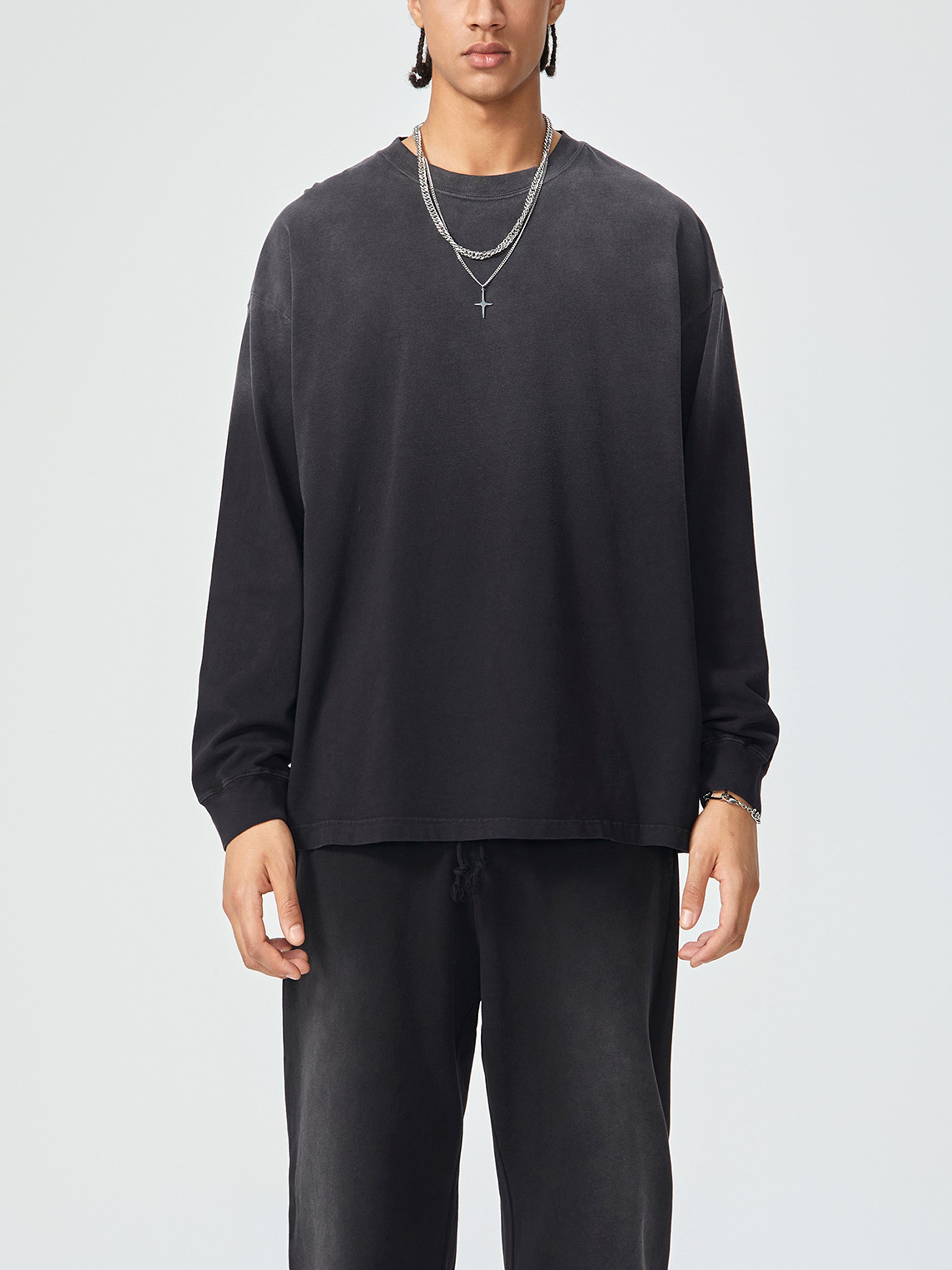 Mira Gradient Washed Long Sleeve T-Shirt