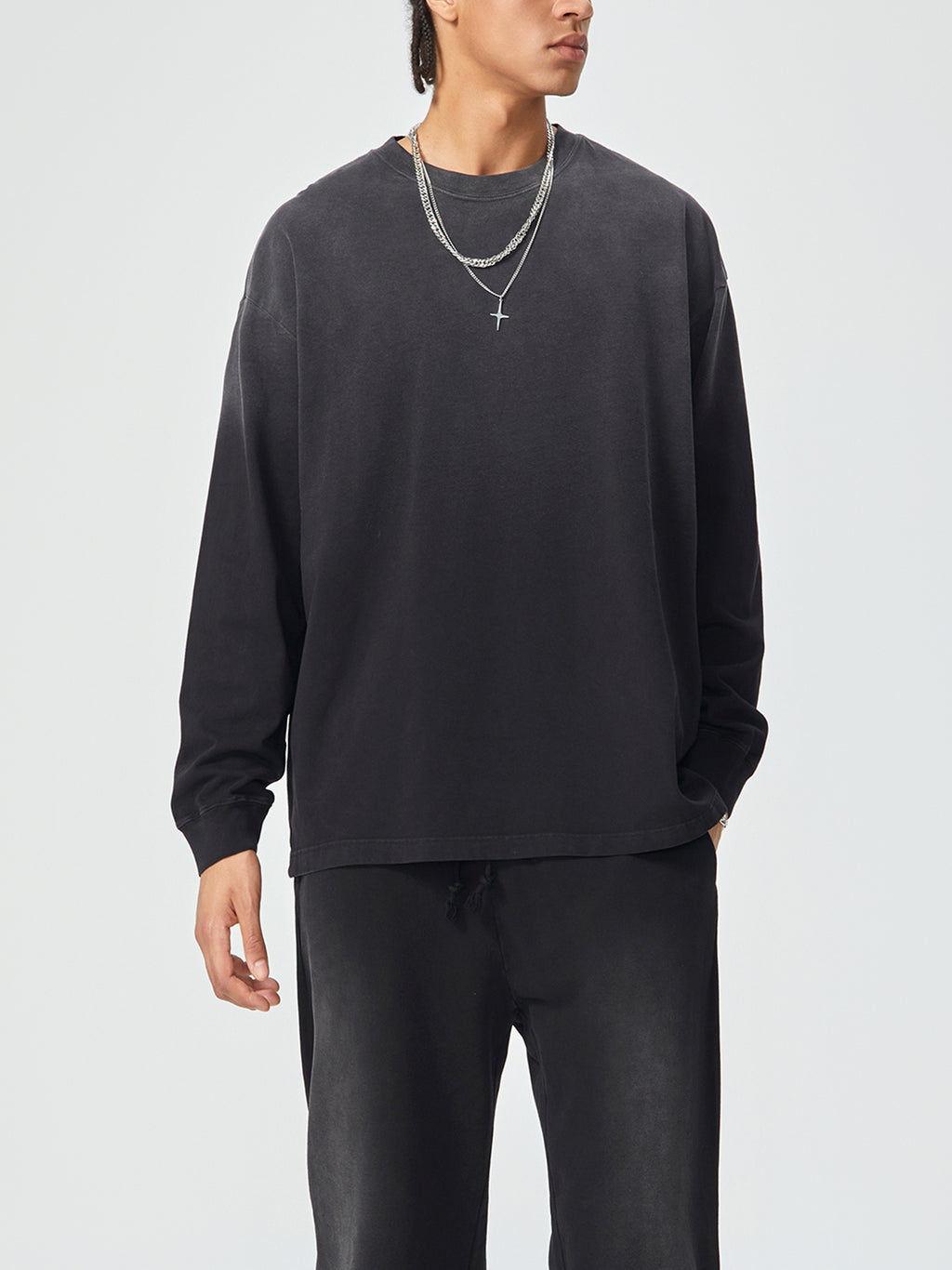 Mira Gradient Washed Long Sleeve T-Shirt