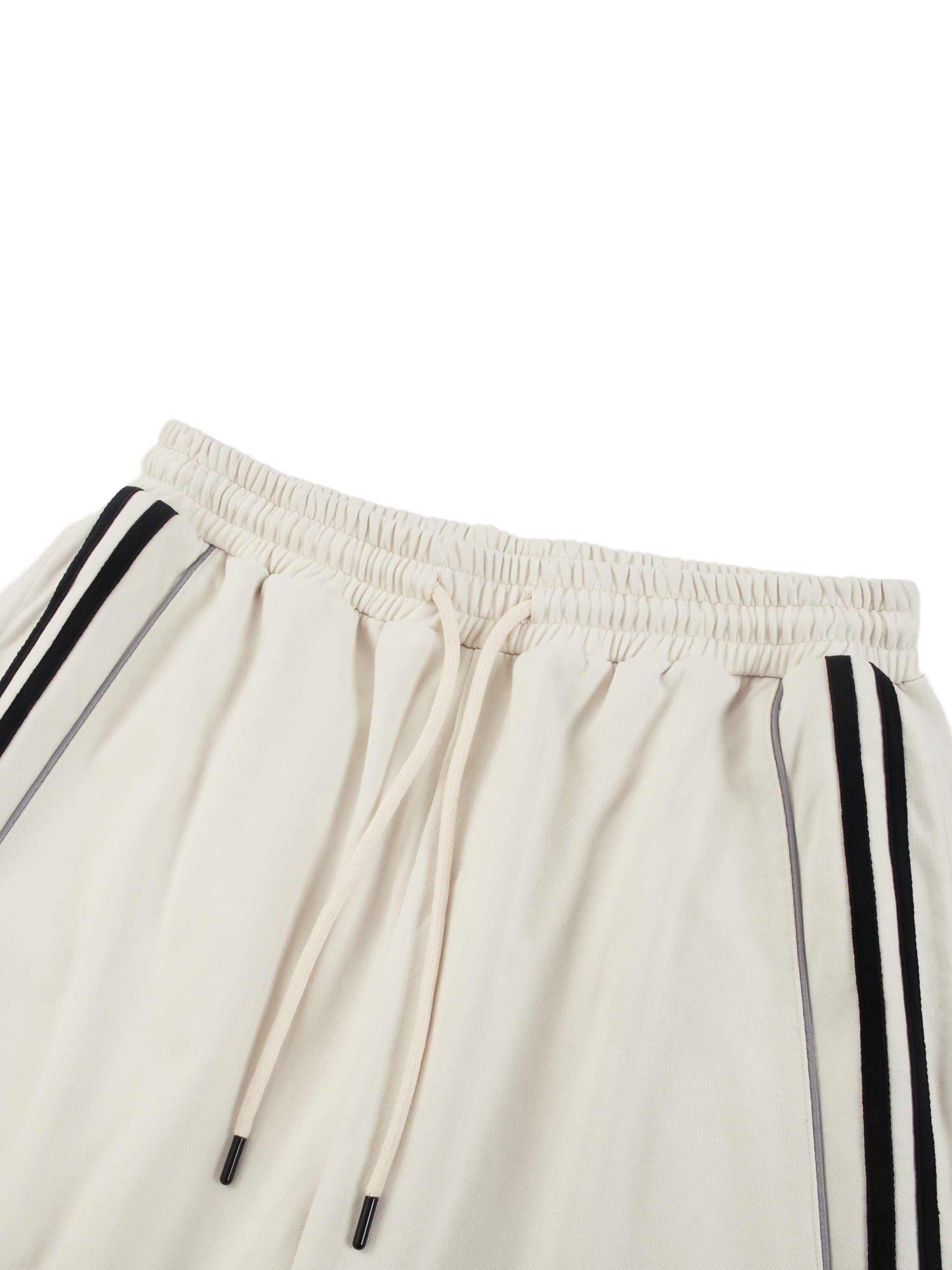 Mira Reflection Striped Straight-Leg Sweatpants