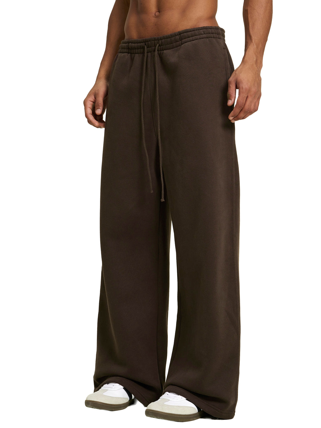 Mira Contrast Tape Straight-Leg Sweatpants