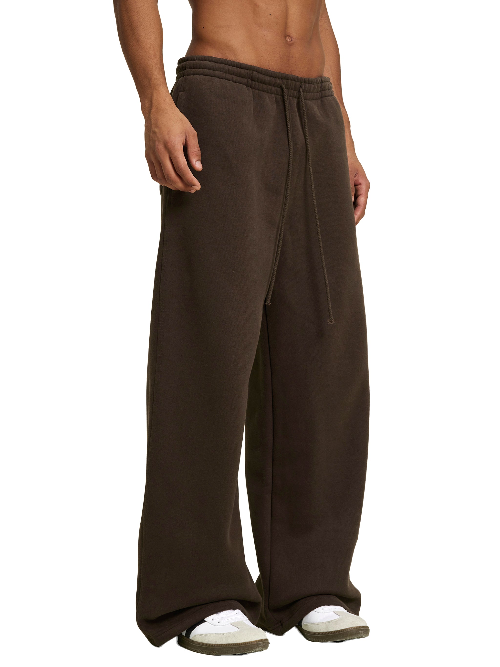 Mira Fleece Drawstring Straight-Leg Sweatpants
