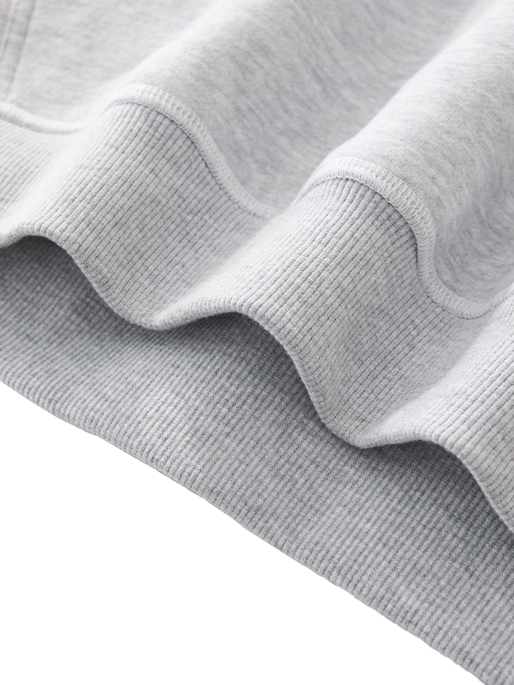 Mira Contrast-Stitched Boxy Fleece Hoodie