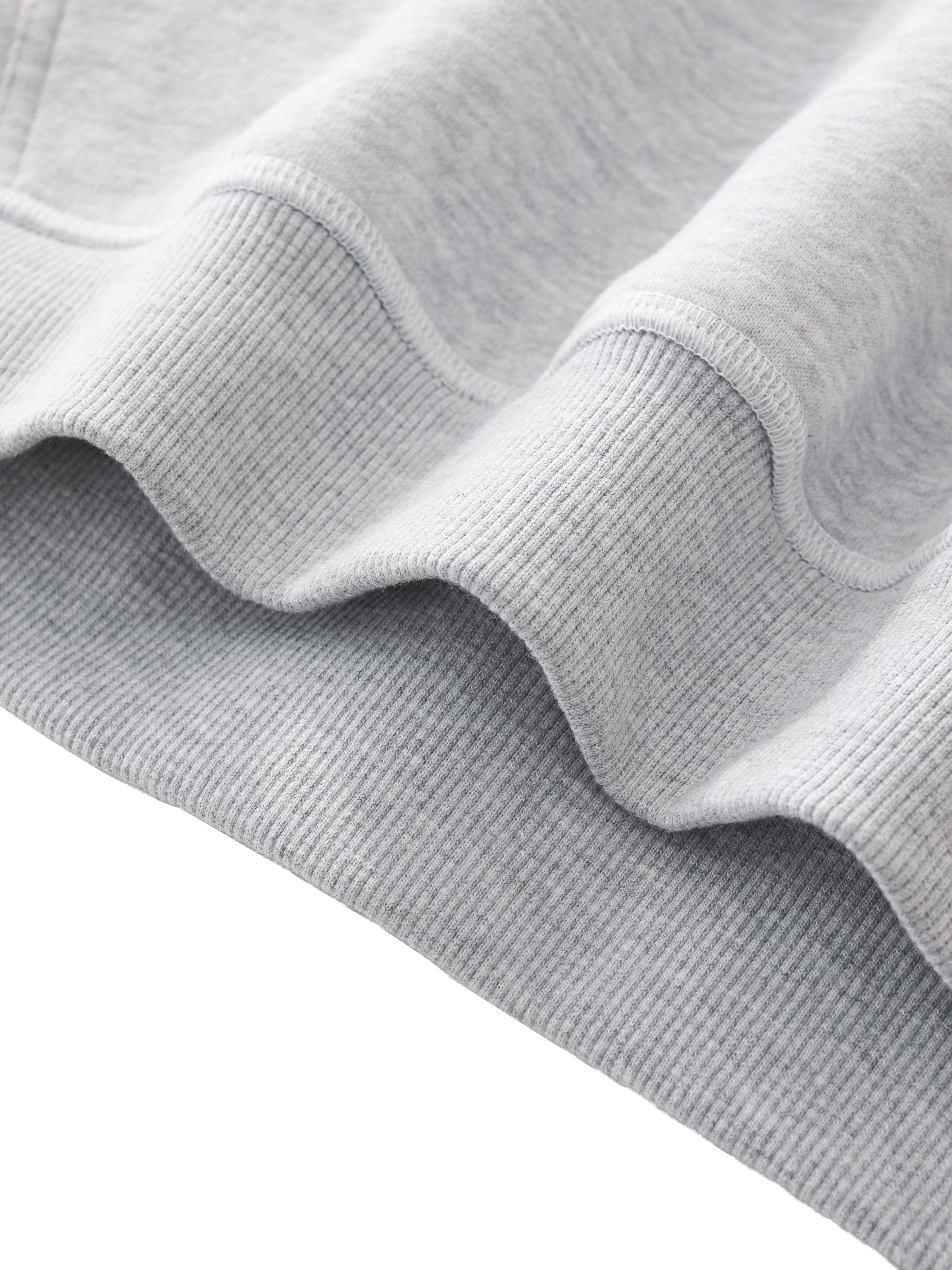 Mira Contrast-Stitched Boxy Fleece Hoodie