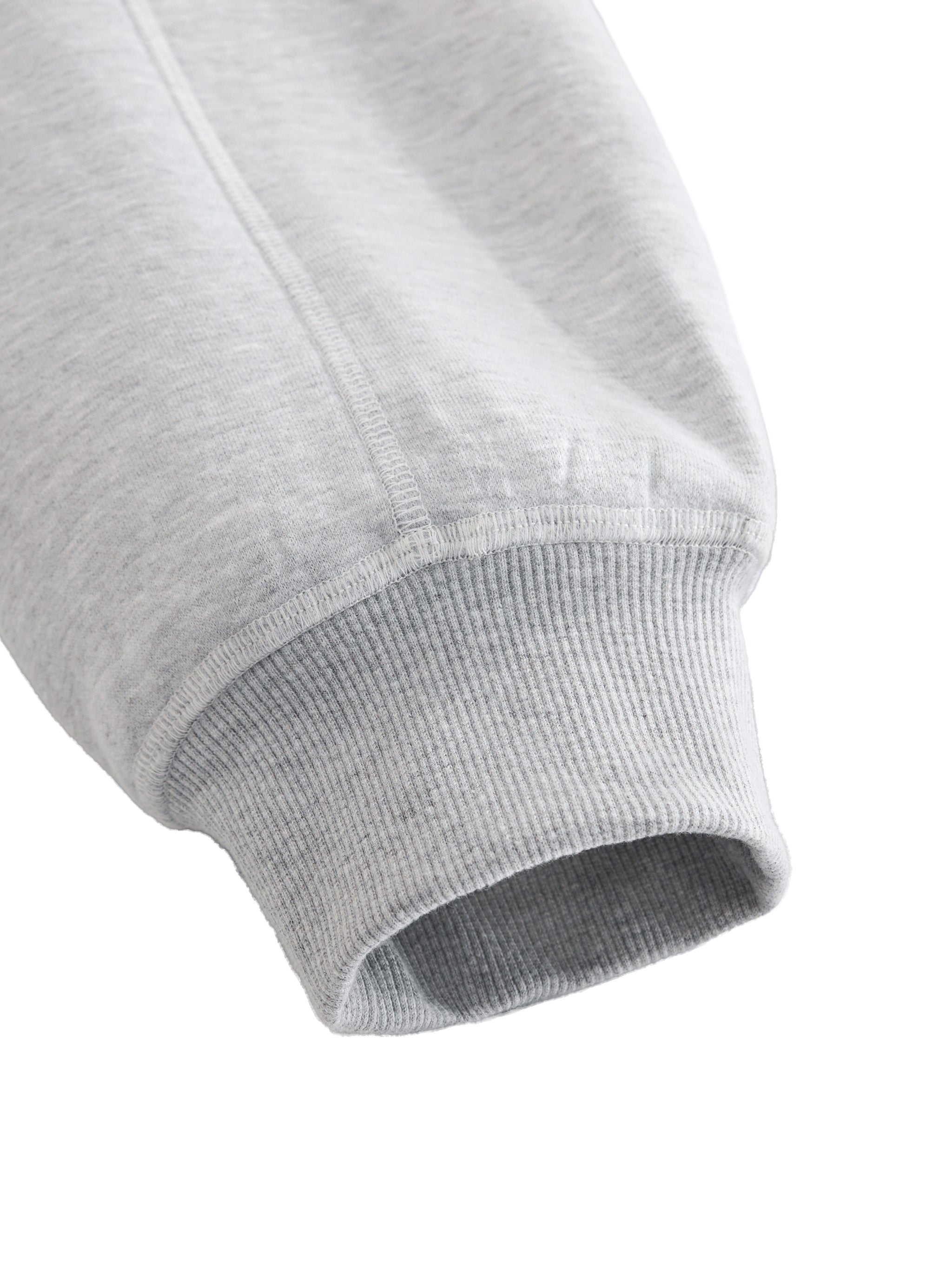 Mira Contrast-Stitched Boxy Fleece Hoodie