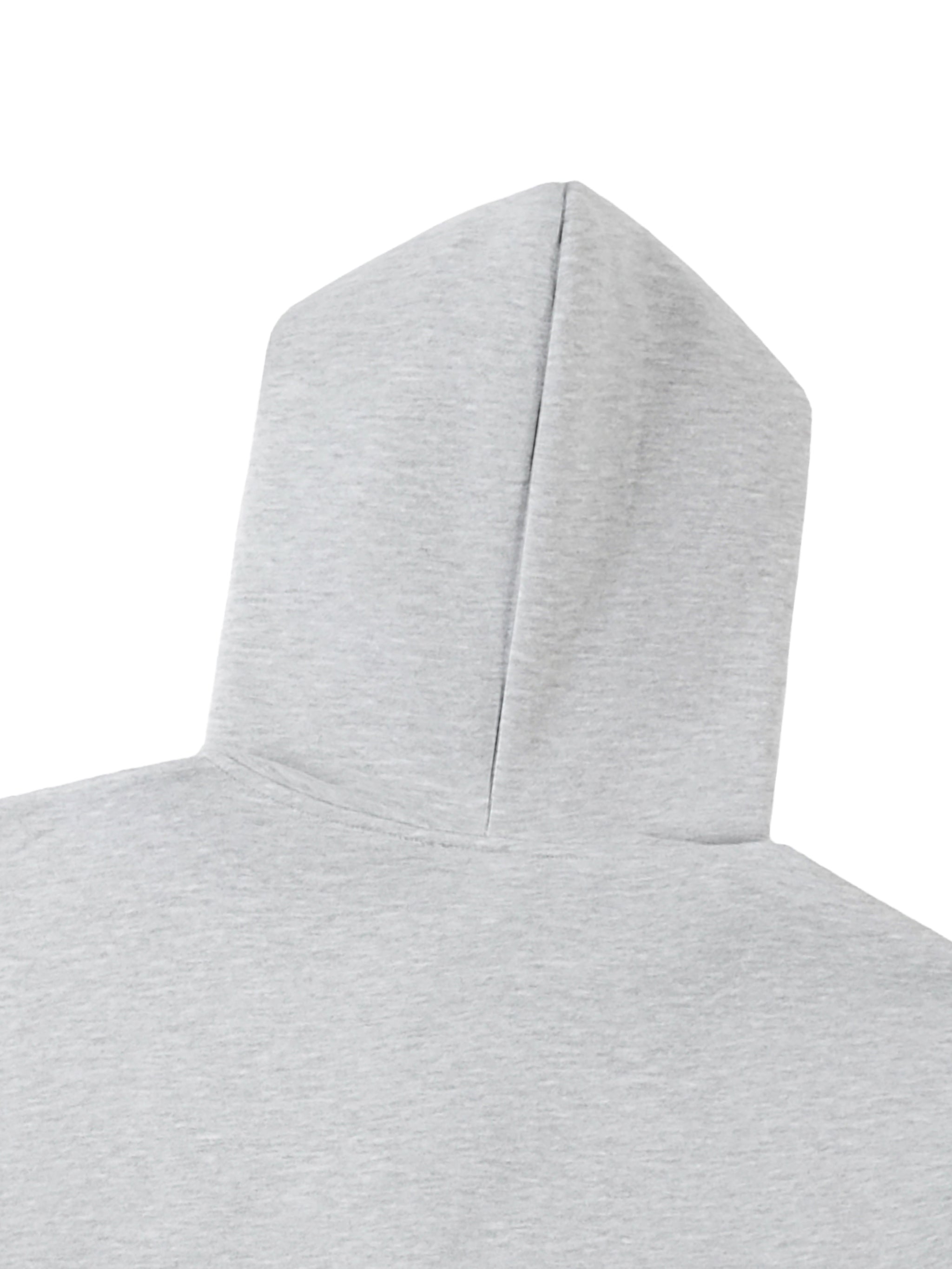 Mira Contrast-Stitched Boxy Fleece Hoodie